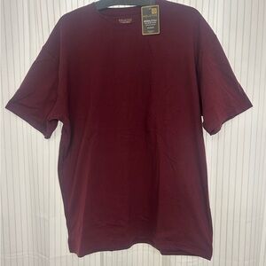 Gold Toe Men’s mobility FX stretch short Sleeve Crew Tee in Burgundy Maroon XL